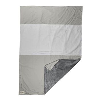 Couverture confortable «Original» - gris acier / gris clair & blanc - 145 x 210 cm 3