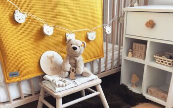 Couverture bébé «Perfect» - jaune / blanc sable - 70 x 100 cm 5