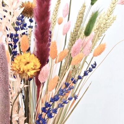 Mazzo di fiori secchi - Colori - 45 cm