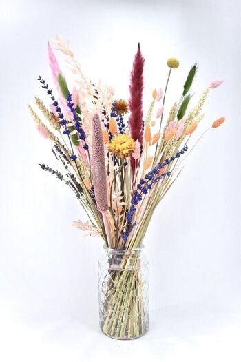 Bouquet de fleurs séchées - Couleurs - 45 cm 2