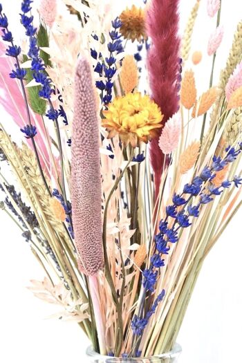 Bouquet de fleurs séchées - Couleurs - 45 cm 3