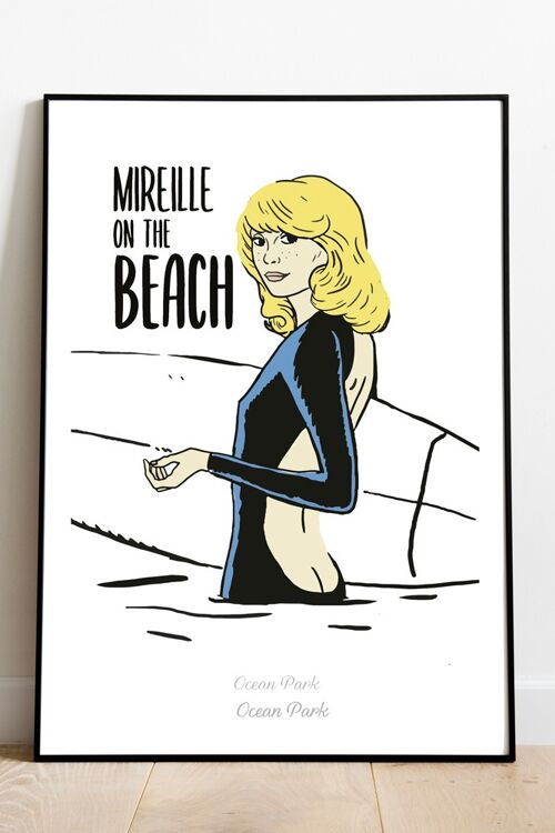 Affiche Mireille on the beach
