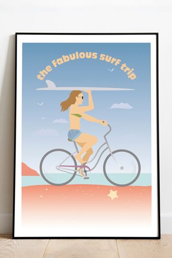 Affiche Surf bike