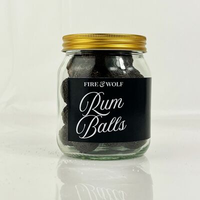 Rum Balls | Cocoa and Sugar Coated Rum Truffles