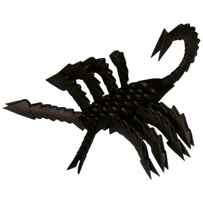 SCORPION Made with the technique 3D modular origami Size -  13 x 10 cm.