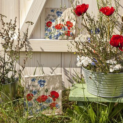 "Wild Poppies" napkins