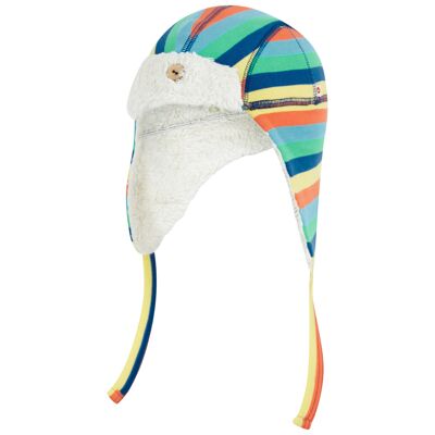 Flapper hat - rainbow stripe