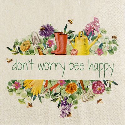 "Bee Happy" napkins