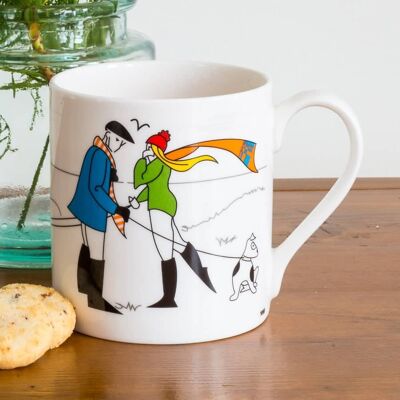 Caroline and Edward's Cornish Romance Mug