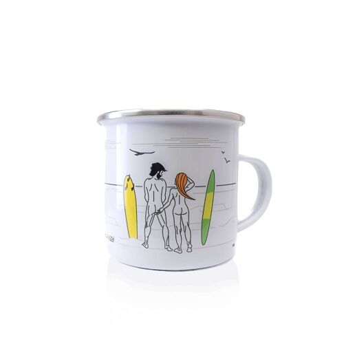 Bottom Turn Enamel Mug