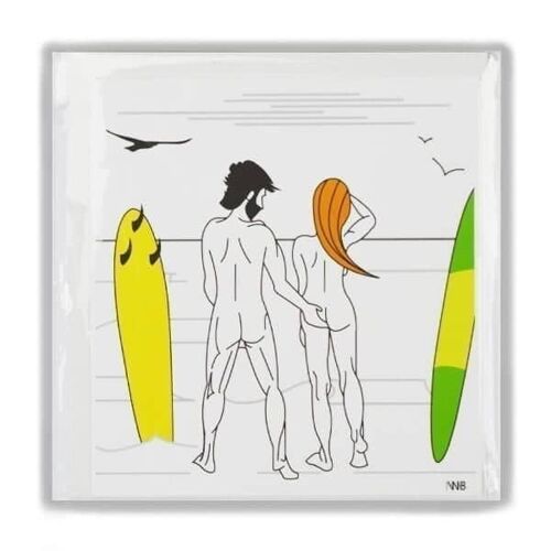 Cards The Naked Surfers - Plunging breaker