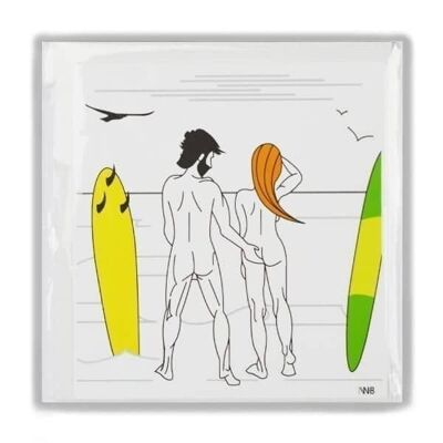 Cards The Naked Surfers - Plunging breaker