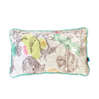 SELVA - Coussin velours marbrée 40x25