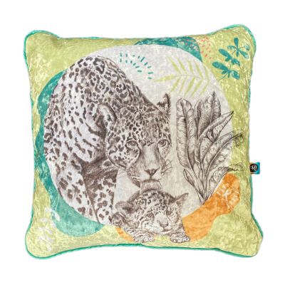 FIERA - Coussin velours marbrée 40x40