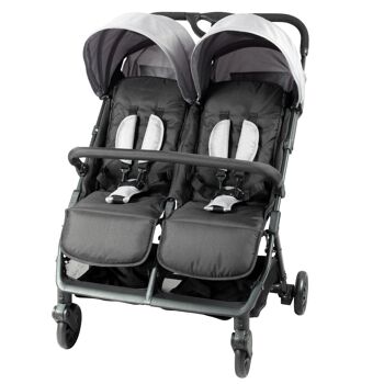 Ultra-Compact Side-by-Side Double Stroller 1