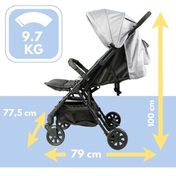 Ultra-Compact Side-by-Side Double Stroller 5