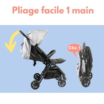 Ultra-Compact Side-by-Side Double Stroller 7