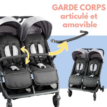 Ultra-Compact Side-by-Side Double Stroller 13
