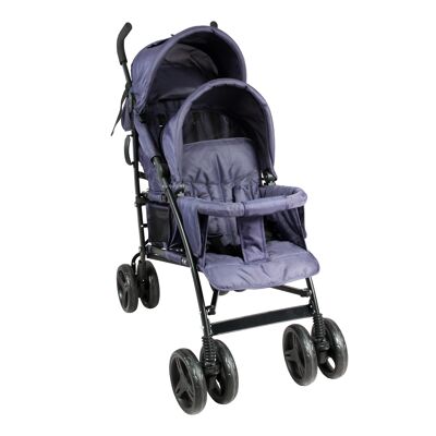 Double cane stroller for close children + Rain Cover Included