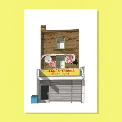 Kebab house a3 digital art print