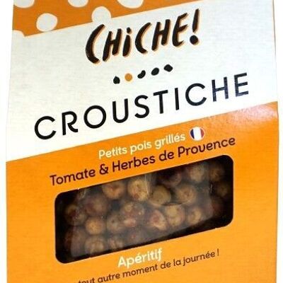 DESTOCKAGE CROUSTICHE-BIO-Petits pois grillés Tomate & Herbes de Provence - 90g