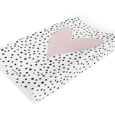 Anti Roll Changing Mat Confetti Heart