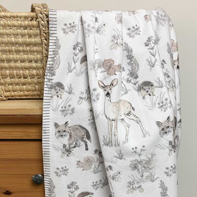 Personalised Baby Blanket - Woodland