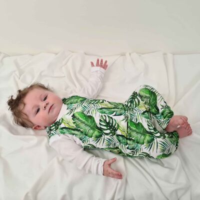 Organic Cotton Baby Romper - Banana Leaf