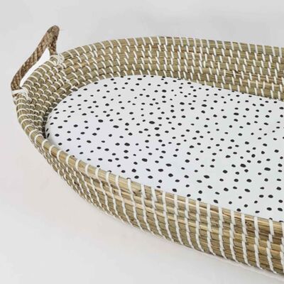 Changing Basket Mat Liner - Dotty