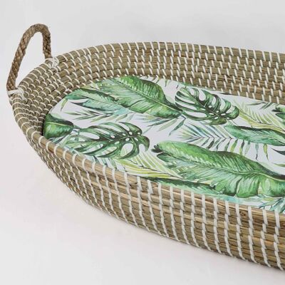 Changing Basket Mat Liner - Banana Leaf
