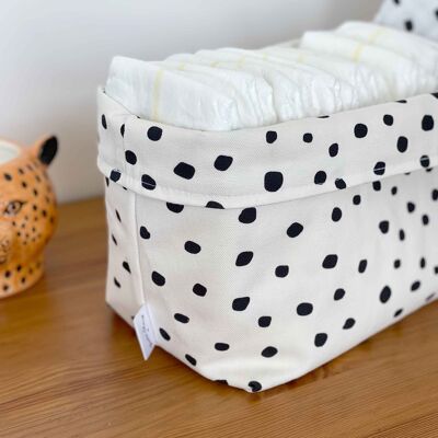 Fabric Nappy Caddy - Dotty