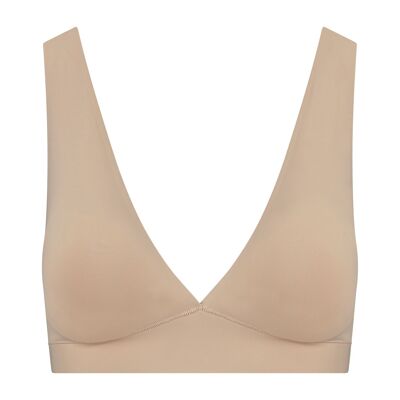 Bra Top Deep Plunge Beige