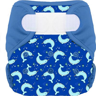 washable diaper - Pascal the narwhal