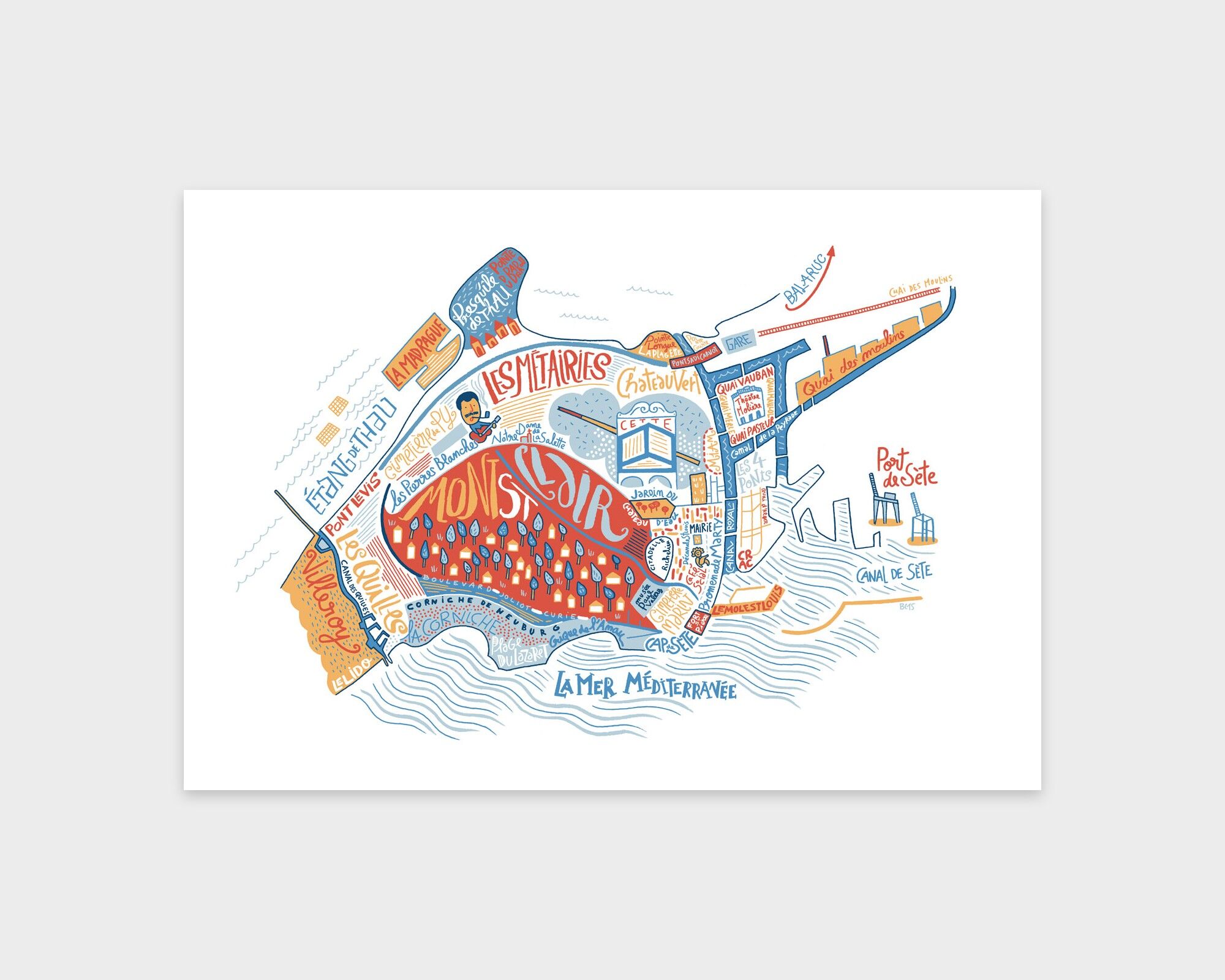 Mappa di Sète / A4 - 21 x 29,7 cm