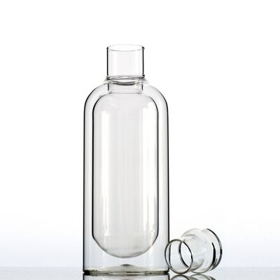 Levitating insulated wine carafe bottle 500mL (double wall)