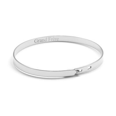 Brazalete infantil de cinta de plata 925 - grabado GRAND FRÈRE