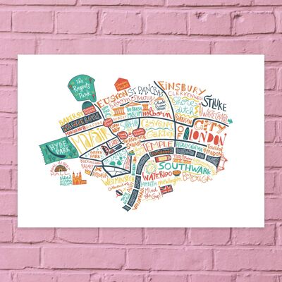 London Map / 40 x 50 cm