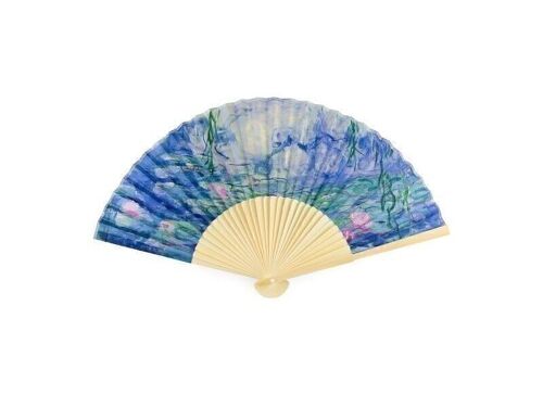 Hand fan, Monet, Waterlilies