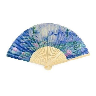 Hand fan, Monet, Waterlilies
