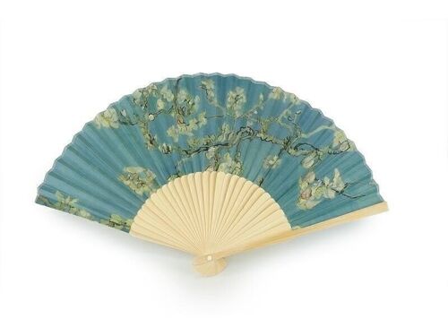 Hand fan, Van Gogh, Almond blossom