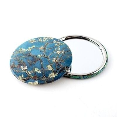 Taschenspiegel, Ø 80 mm, Mandelblüte, Van Gogh