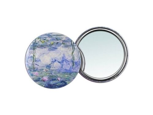 Pocket Mirror, Ø 80 mm, Monet, Water Lilies