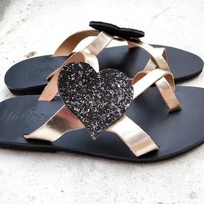 The minimalist handmade women flat Sandal : Sarah