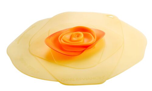 ROSE - Lid 15cm - yellow/orange