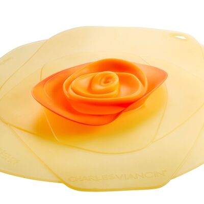 ROSE - Deckel 15cm - gelb/orange