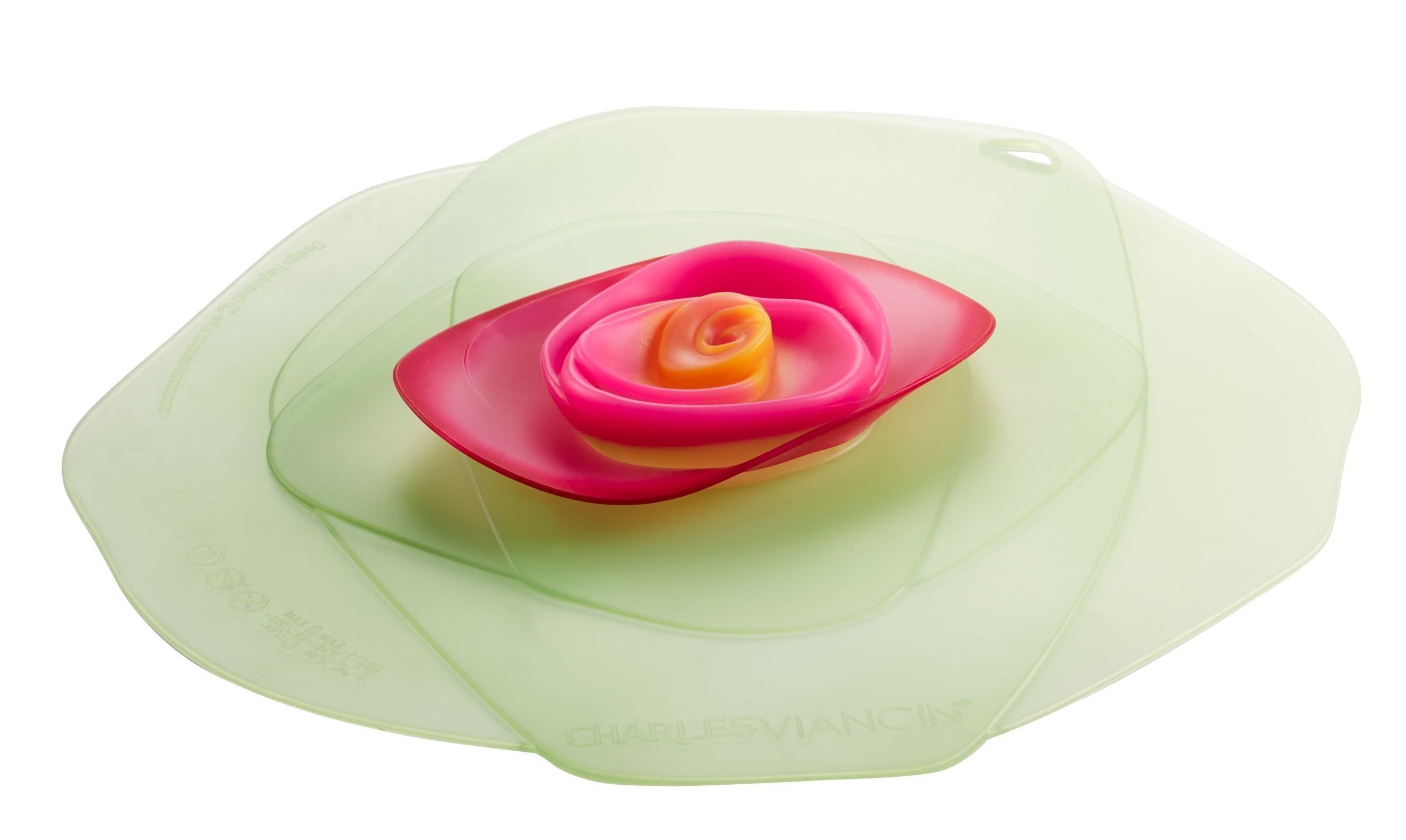 ROSE - Coperchio 20cm - verde/fucsia