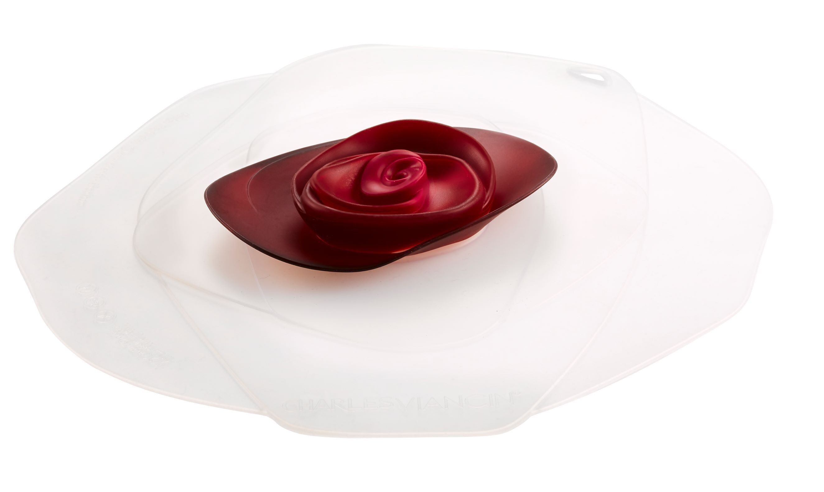 ROSE - Coperchio 28cm - ghiaccio/rosso bordeaux