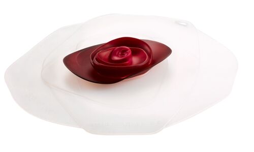 ROSE - Lid 28cm - ice/red Bordeaux