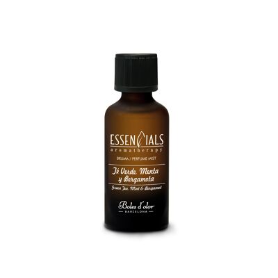 Green Tea, Mint and Bergamot Essencials Mist Oil 50 ml.