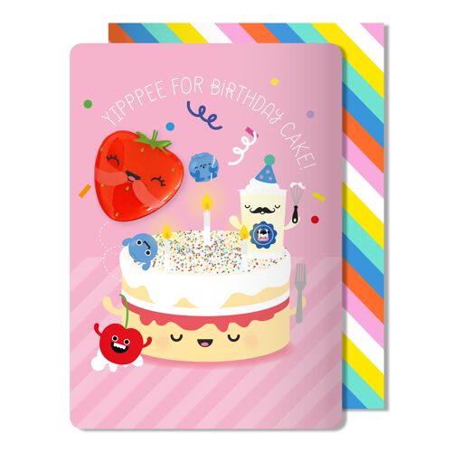 Birthday Berry Magnet Card